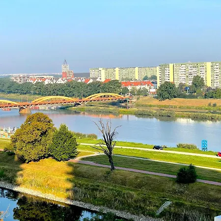 Apartment Z Tarasem I Widokiem Na Odre *